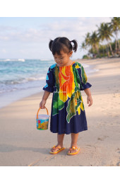 Hand Painted Rayon Kids Dress
